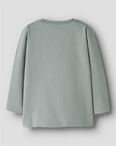 Name It - NMMLeander LS Regular Langærmet Trøje - Green Milieu